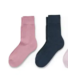 Socks Ponožky, 3 páry, ružové a modré
