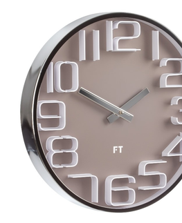 Hodiny Dizajnové nástenné hodiny Future Time FT7010BR Numbers 30cm