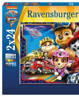 Hračky puzzle RAVENSBURGER - Labková patrola: Záchranári 2x24 dielikov