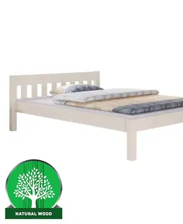 Drevené postele Postel Pino 160x200 borovica morená bielená