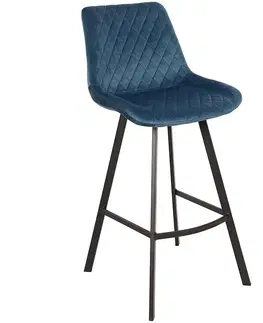 Barové stoličky Barová Stolička Luka modrý