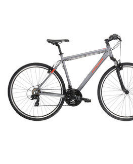 Bicykle Pánsky crossový bicykel Kross Evado 1.0 28" Gen 004 grafitová/červená - L (21", 178-190 cm)