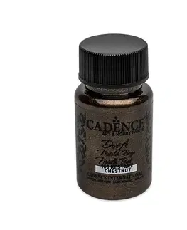 Hračky CADENCE - Farba akrylová Cadence D.Metalic, hnedá, 50 ml