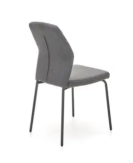 Jedálenské stoličky HALMAR K461 jedálenská stolička sivá / čierna