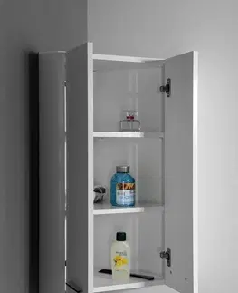 Kúpeľňový nábytok AQUALINE - ZOJA/KERAMIA FRESH skrinka horná35x76x35cm, biela 50331