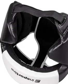 Boxerské prilby Boxerský chránič hlavy inSPORTline Truluck čierno-biela - XL