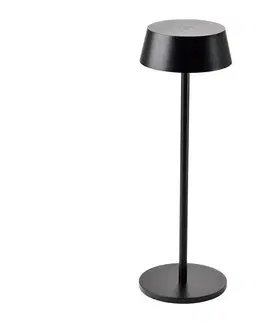 Lampy  LED Vonkajšia stmievateľná dotyková dobíjacia stolná lampa LED/2W/5V IP54 čierna 