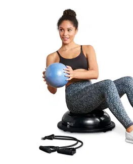 Exercise & Fitness Balančná lopta, čierna
