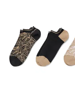 Socks Krátke ponožky, 3 páry, palmové listy