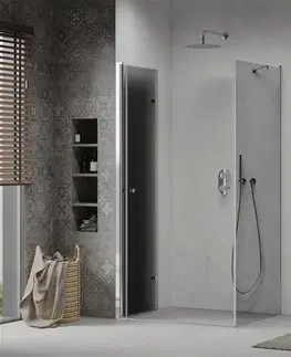 Sprchovacie kúty MEXEN/S - LIMA sprchovací kút 70x80, grafit, chróm 856-070-080-01-40
