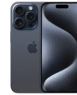 Mobilné telefóny Apple iPhone 15 Pro 128GB, blue titanium MTV03SXA