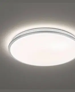 Stropné svietidlá FISCHER & HONSEL Jaso LED stropné svietidlo, stmievateľné, Ø 40 cm, strieborná
