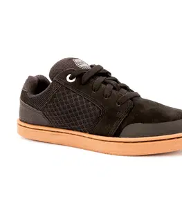 detské tenisky Detská nízka skateboardová obuv Crush 500 čierna s gumenou podrážkou
