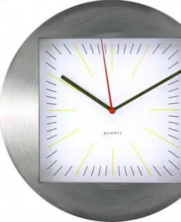 Hodiny Nástenné hodiny MPM, 2486.7000 - strieborná/biela, 30cm