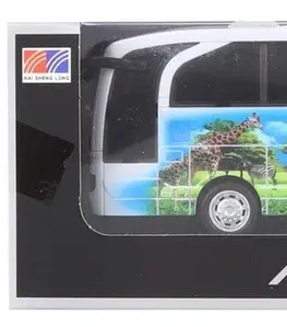 Hračky - dopravné stroje a traktory LAMPS - Autobus Safari kovový na batérie