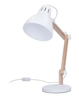 Stolové lampy Solight WO54-W Stolná lampa Falun, biela