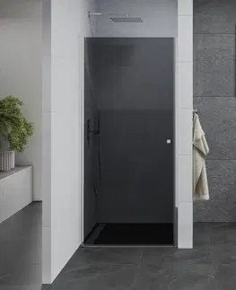 Sprchovacie kúty MEXEN - Pretória sprchové dvere krídlové 100, grafit, chróm 852-100-000-01-40