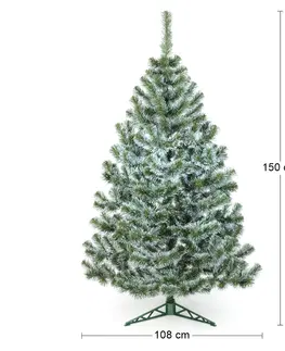 Vianočné stromčeky NABBI Christee 10 vianočný stromček 150 cm zelená / biela