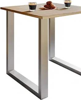 Stoly do jedálne Jedálenský stôl Xona Sonoma Dub/strieborný