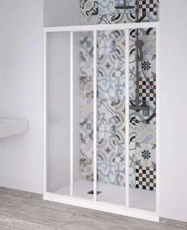 Sprchovacie kúty HOPA - Sprchové dvere ACRIL - PORTA NEW - FARBA rámu - Biela, Rozmer A - 90 - 100 cm OLNNC1FS100031