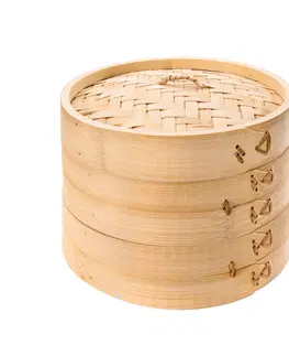 Kuchynské nože Tescoma Naparovací košík bambusový NIKKO ¤ 20 cm, dvojposchodový 
