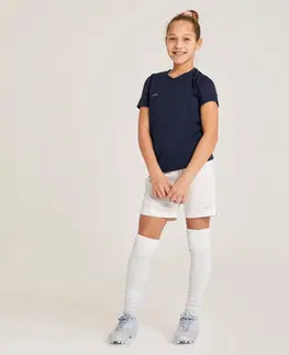 futbal Dievčenské futbalové šortky Viralto biele