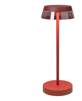 Lampy Redo Redo 90311- LED Stmievateľná stolná lampa ILUNA LED/2,5W/5V 3000 mAh IP65 červená 