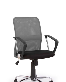 Kancelárske stoličky HALMAR Tony kancelárska stolička s podrúčkami sivá / čierna