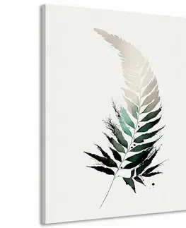 Obrazy stromy a listy Obraz minimalistický list paprade