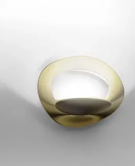Nástenné svietidlá Artemide Artemide Pirce Micro LED nástenné svietidlo zlaté 3 000 K