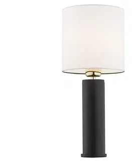 Lampy Argon Argon 4233 - Stolná lampa ALMADA 1xE27/15W/230V čierna/biela 