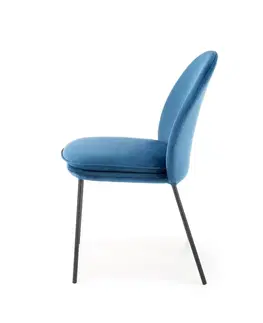 Jedálenské stoličky a kreslá Jedálenská stolička K443 Halmar Modrá