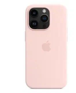 Puzdrá na mobilné telefóny Silikónový zadný kryt pre Apple iPhone 14 Pro s MagSafe, kriedovo-ružová MPTH3ZM/A