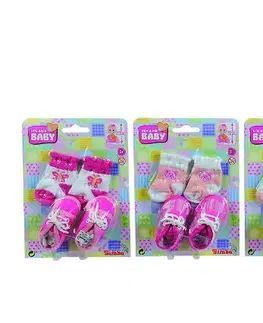 Hračky bábiky SIMBA - Ponožky A Topánočky Pre Bábiky, Vel.38-43