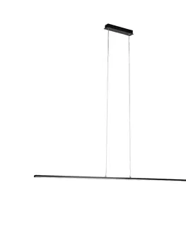 Zavesne lampy Moderné čierne závesné svietidlo 150 cm vrátane LED - Banda