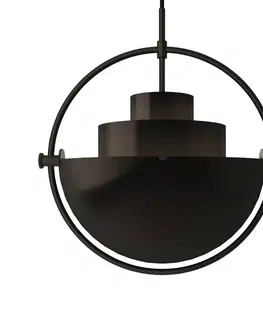 Závesné svietidlá GUBI Závesné svietidlo GUBI Multi-Lite, Ø 27 cm, čierna/čierna