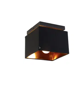 Stropne svietidla Inteligentné stropné svietidlo čierne so zlatou vrátane WiFi P45 - VT