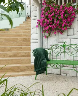 Záhradné lavice Záhradná lavička, zelená, ETELIA