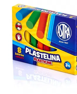 Hračky ASTRA - Plastelína základná 8 farieb, 83814902