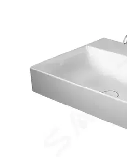 Kúpeľňa DURAVIT - DuraSquare Umývadlo, 600x470 mm, bez prepadu, s otvorom na batériu, DuraCeram, biela 2353600041