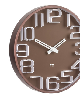 Hodiny Dizajnové nástenné hodiny Future Time FT8010BR Numbers 30cm