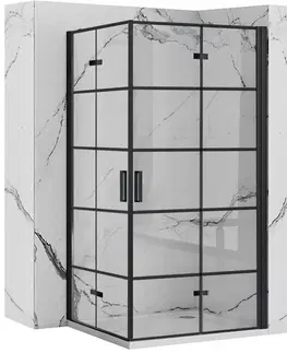 Sprchovacie kúty REA/S - Sprchovací kút Moliere dvere / dvere 90x90 BLACK MOLDD090090B