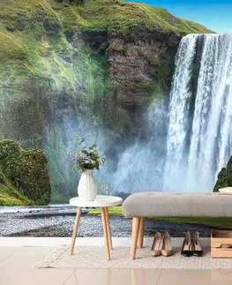 Tapety príroda Fototapeta ikonický vodopád na Islande