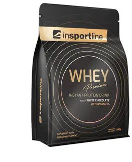 Proteíny Protein inSPORTline WHEY Premium 700g biela čokoláda s malinami