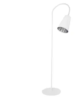 Lampy  Stojacia lampa WIRE 1xE27/15W/230V biela/strieborná 