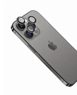 Puzdrá na mobilné telefóny FIXED ochranné sklá šošoviek fotoaparátov pre Apple iPhone 14, 14 Plus, sivá FIXGC2-928-GR