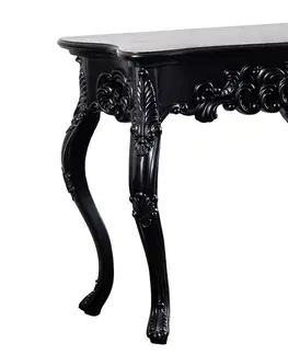 Konferenčné stolíky LuxD Dizajnová konzola Kathleen 110 cm čierna