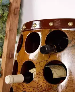 Regály a poličky LuxD Regál na víno Eisley 99 cm borovica