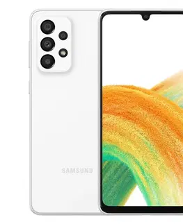 Mobilné telefóny Samsung Galaxy A33, 6/128GB, white, vystavený, záruka 21 mesiacov