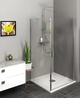 Sprchové dvere POLYSAN - ZOOM obdĺžniková sprchová zástena 900x800 L/P varianta ZL1290ZL3280